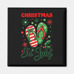 Christmas In July Flip Flops Xmas Flip Flops Summe Magnet