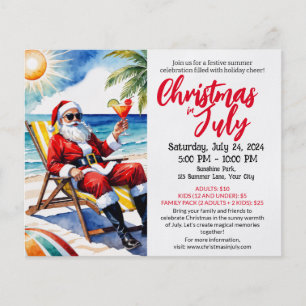 Christmas in july flyer