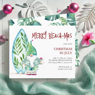 Christmas in July Flyers Templates Surfboard Theme