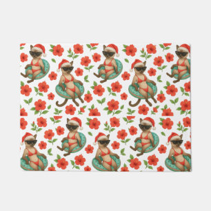 Christmas in July for Siamese Cat lovers Hawaii  Doormat