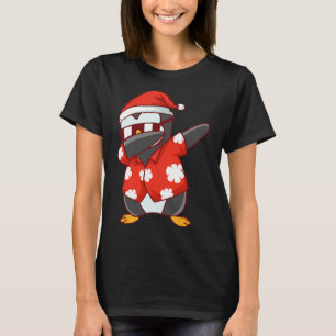 Christmas In July Funny Dabbing Penguin T-Shirt