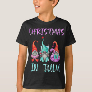 Christmas in July Funny Gnomes Christmas in July G T-Shirt