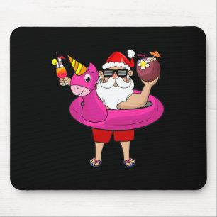 Christmas In July Funny Party Hawaiian Summer Beac Mouse Pad