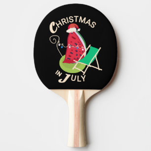 Christmas in July funny Xmas in July  Ping Pong Paddle