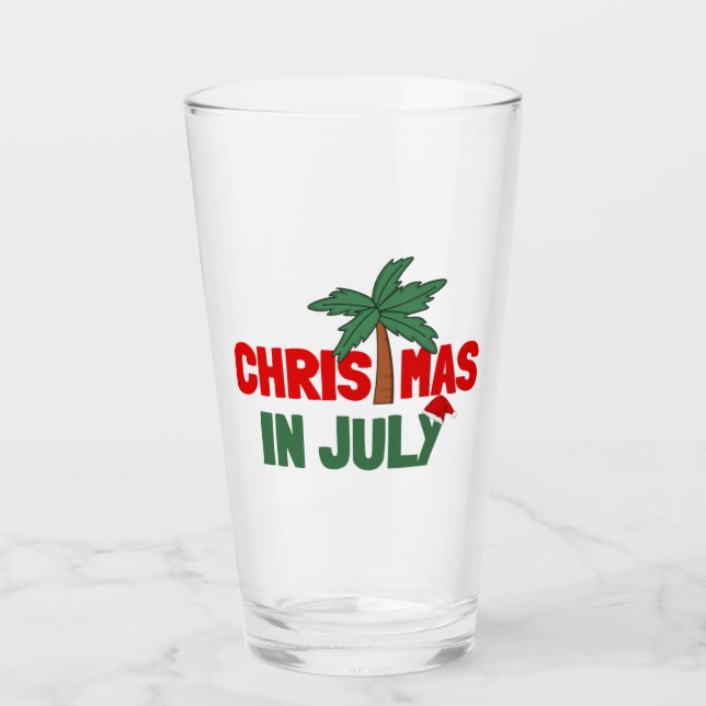 CHRISTMAS IN JULY GLASS (Front)