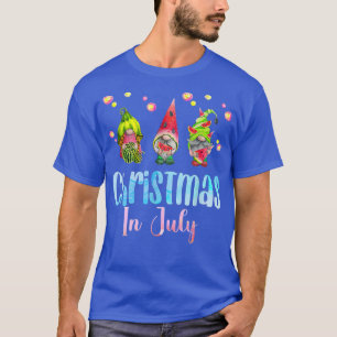 Christmas in July Gnomes Watermelon Summer Party 2 T-Shirt