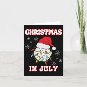 Christmas In July Golf Fan Xmas Summer Women Men K Card