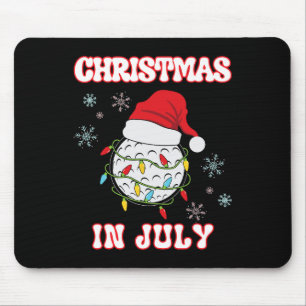 Christmas In July Golf Fan Xmas Summer Women Men K Mouse Pad