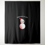 Christmas in July Golf Snowman Summer Vacation  Tapestry<br><div class="desc">Christmas in July Golf Snowman Summer Vacation</div>