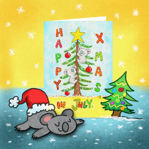Christmas in July Greeting Card