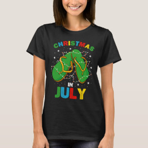 Christmas In July Hawaiian Family Summer Vacation  T-Shirt