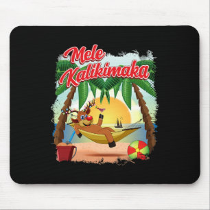 Christmas In July Hawaiian Kids Mele Kalikimaka Re Mouse Pad