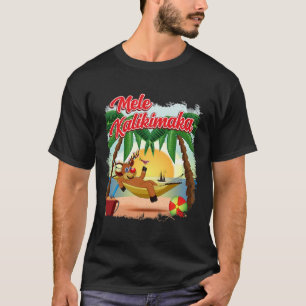 Christmas In July Hawaiian Kids Mele Kalikimaka Re T-Shirt