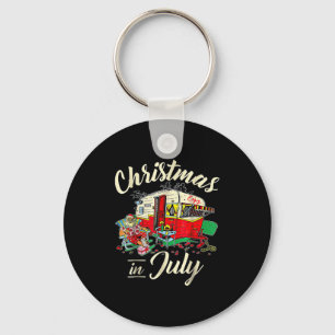 Christmas In July Hipe Rv Camng Camng Lover  Key Ring