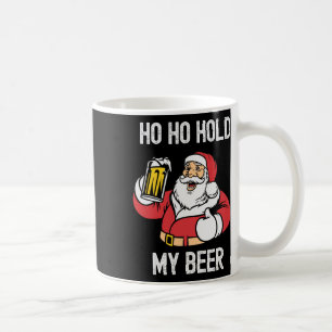 Christmas In July Ho Ho Hold My Beer Santa Summer Coffee Mug