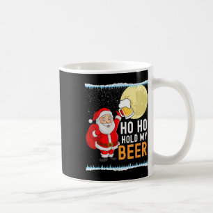 Christmas In July Ho Ho Hold My Beer Santa Summer Coffee Mug