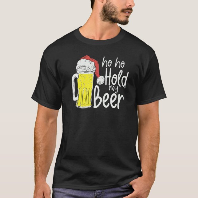 Christmas In July Ho Ho Hold My Summer Juice  Grap T-Shirt (Front)