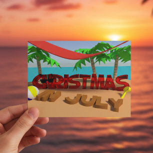 Christmas in July Holiday Postcard