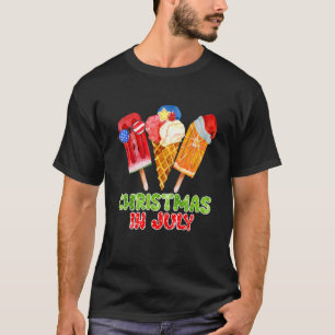 Christmas In July Ice For July Party T-Shirt