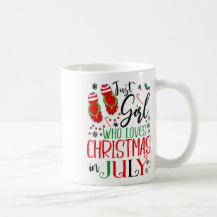 Christmas In July Just A Girl Who Loves Christmas Coffee Mug