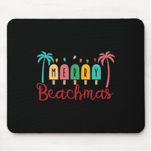 Christmas In July Merry Beachmas Summer Vacation Mouse Pad