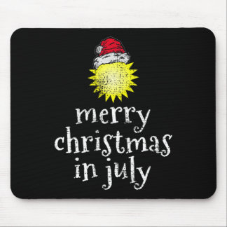 Christmas In July Merry Christmas Funny Mouse Pad