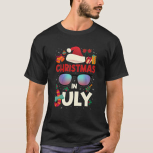 Christmas In July Merry Christmas Summer Funny San T-Shirt