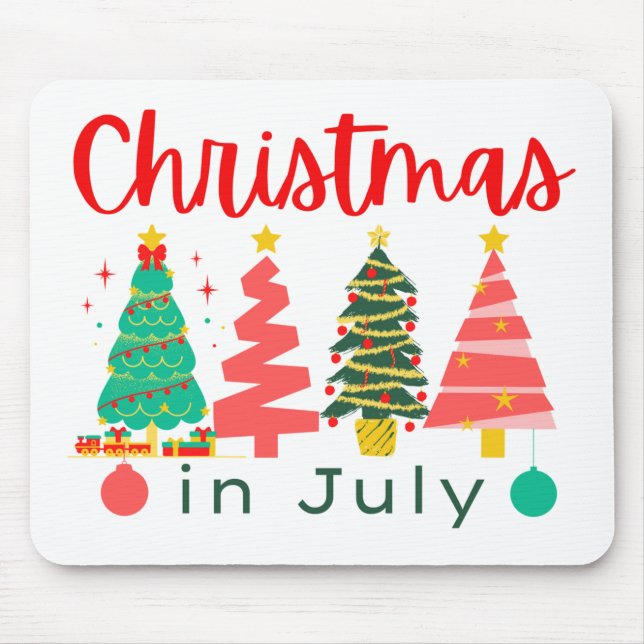 christmas in july mouse pad (Front)