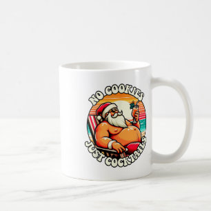 Christmas In July No Cookies Just Tails Santa Summ Coffee Mug
