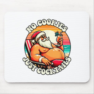 Christmas In July No Cookies Just Tails Santa Summ Mouse Pad