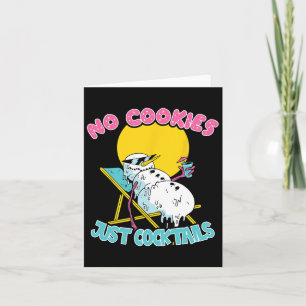 Christmas In July - No Cookies Just Tails Snowman Card