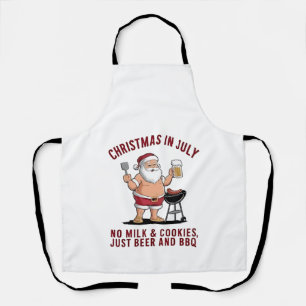 Christmas in July: No Milk, No Cookies, Just Beer Apron