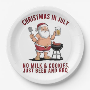 Christmas in July: No Milk, No Cookies, Just Beer Paper Plate