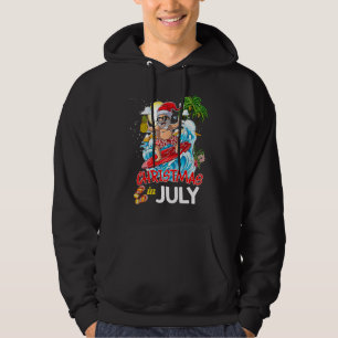 Christmas In July Party Costume Clothing Santa Sur Hoodie