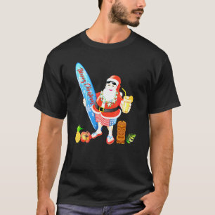 Christmas In July Party Costume Clothing Santa Sur T-Shirt
