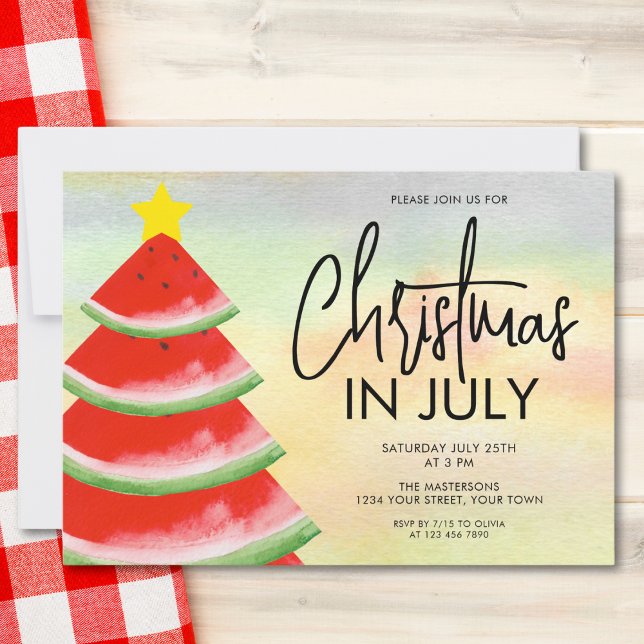 Christmas in July Party Invitation (Creator Uploaded)