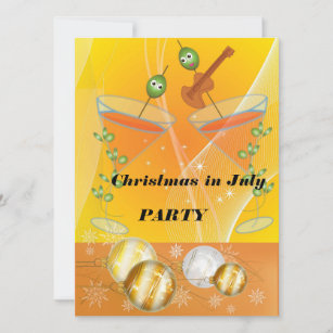 Christmas in July party Invitation