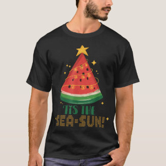 Christmas In July Party Tee  Watermelon Christmas 