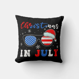 "Christmas in July" – Patriotic Sunglasses  Cushion