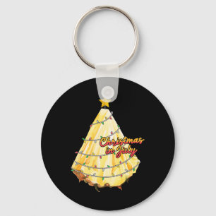 Christmas In July Pineapple Christmas Tree Summer Key Ring