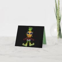 Christmas in July Pineapple Elf Matching Greetings