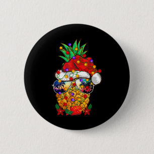 Christmas In July Pineapple Funny Merry Christmas 6 Cm Round Badge