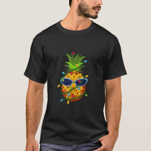 Christmas In July Pineapple Xmas Tree Santa Women  T-Shirt