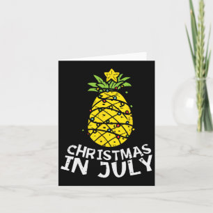 Christmas In July Pineapple Xmas Tree Summer Men W Card
