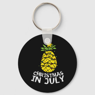 Christmas In July Pineapple Xmas Tree Summer Men W Key Ring