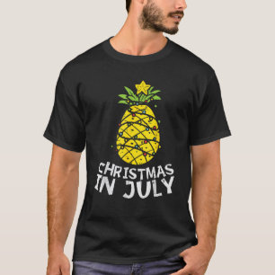 Christmas In July Pineapple Xmas Tree Summer Men W T-Shirt