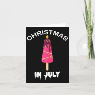 Christmas In July Popsicle Christmas Tree Summer  Card