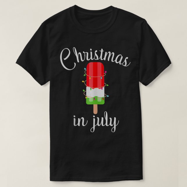 Christmas in July  Popsicle Watermelon Graphic Plu T-Shirt (Design Front)