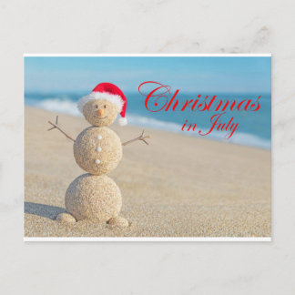 CHRISTMAS in JULY Postcard