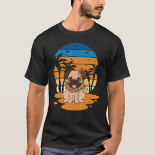Christmas In July Pug Dog At Beach  Pet Owner    G T-Shirt
